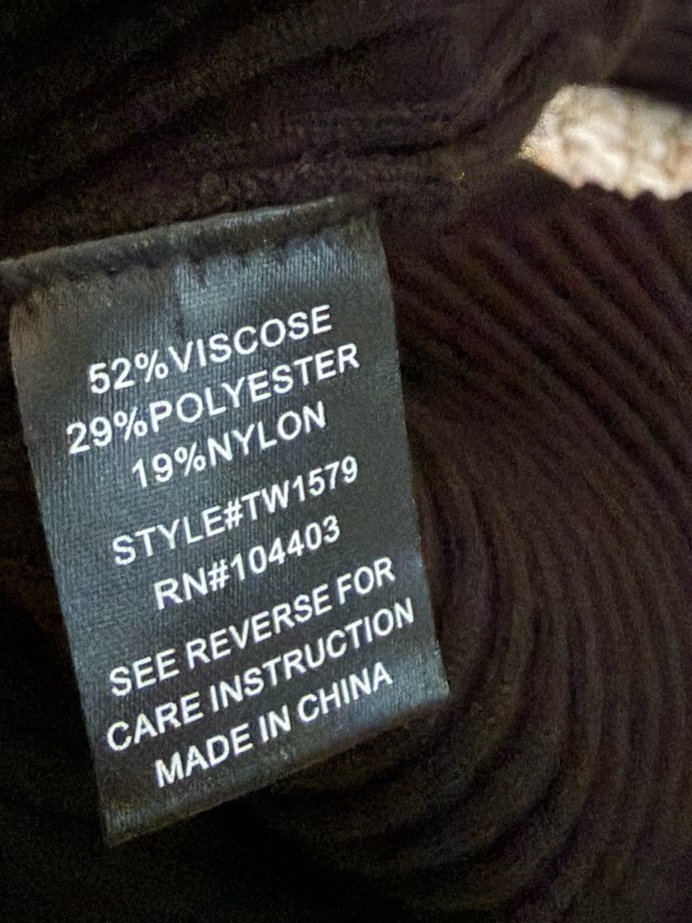Black Ribbed Button-Front Collared Sweater - Picture 4 of 4